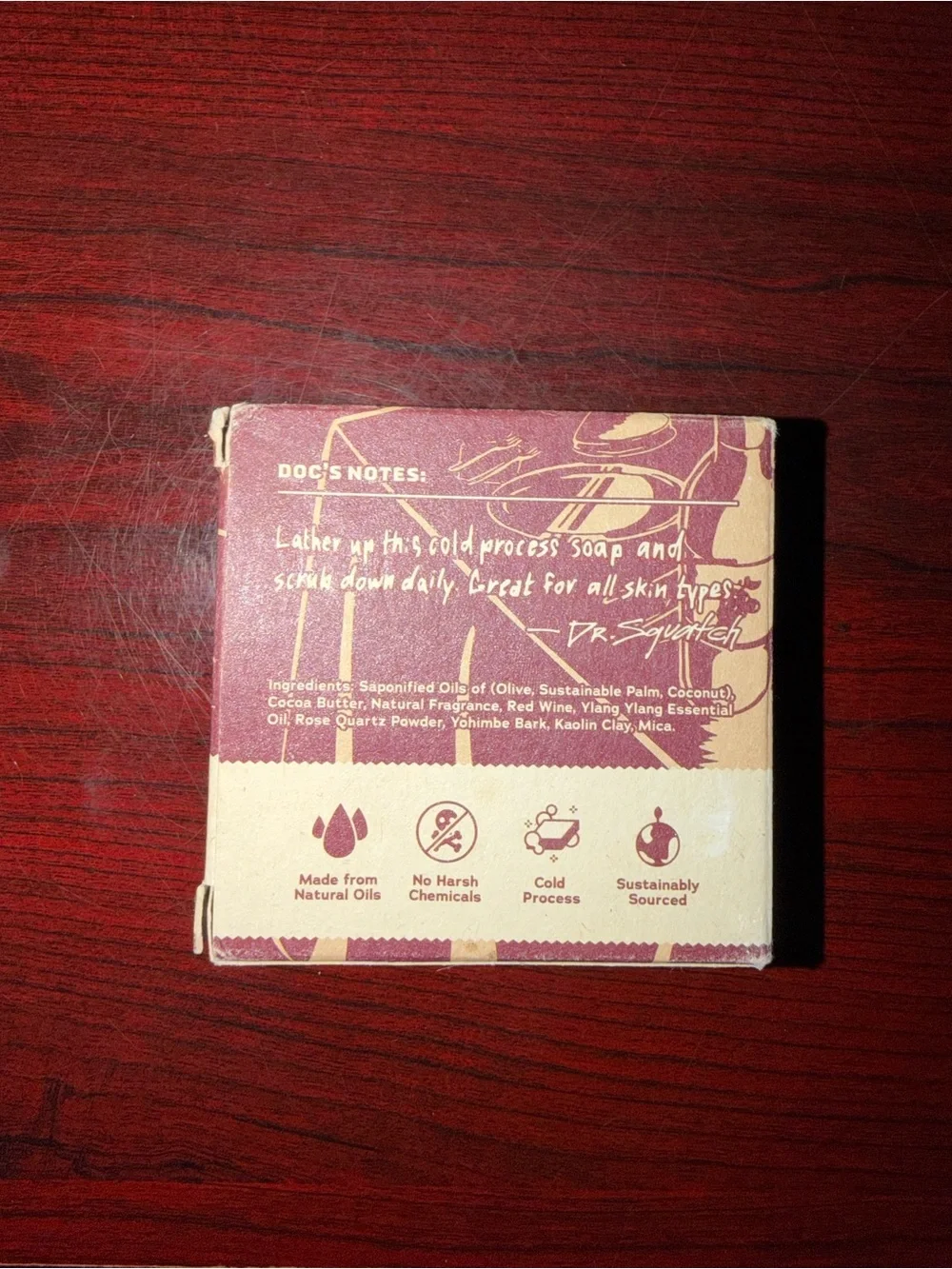 Dr. Squatch Bow Chicka Wow Wow Limited Edition Soap, Red Wine & Ylang Ylang 5 oz